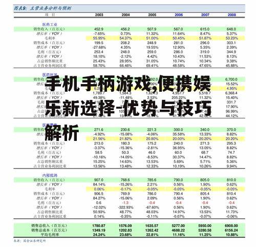 手机手柄游戏,便携娱乐新选择-优势与技巧解析