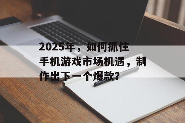 2025年，如何抓住手机游戏市场机遇，制作出下一个爆款？