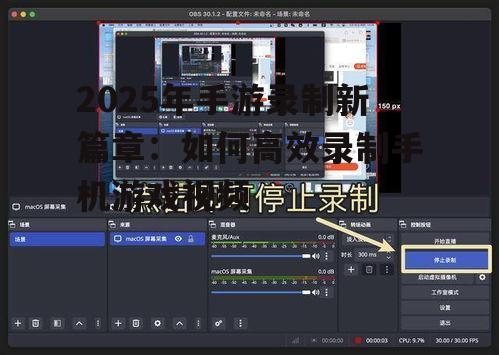 2025年手游录制新篇章：如何高效录制手机游戏视频
