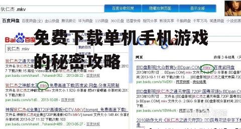 二、利用搜索引擎精准搜索游戏资源