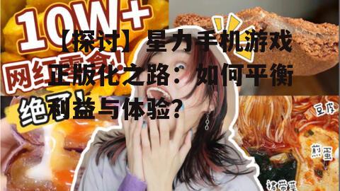 三、如何平衡星力手机游戏正版化的利益与体验?