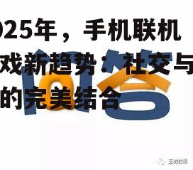 2025年，手机联机游戏新趋势：社交与竞技的完美结合