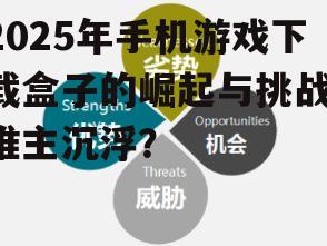 2025年手机游戏下载盒子的崛起与挑战：谁主沉浮？