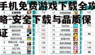 二、如何判断免费游戏的质量与受欢迎程度