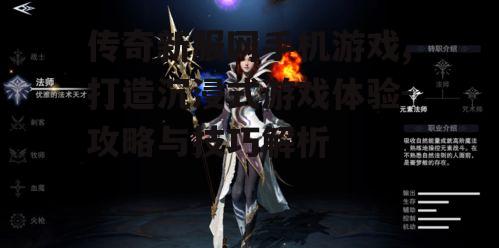二、游戏角色选择与职业发展