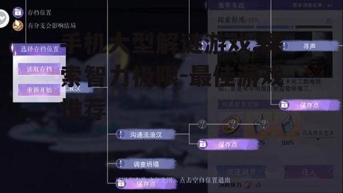 四、手机大型解谜游戏的推荐