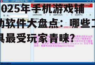 2025年手机游戏辅助软件大盘点：哪些工具最受玩家青睐？