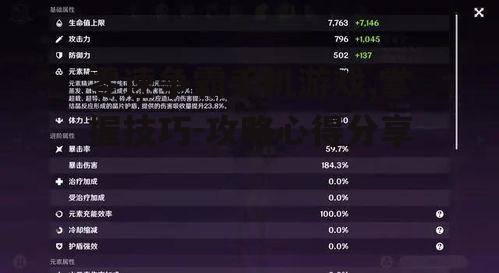 二、角色搭配与技能运用