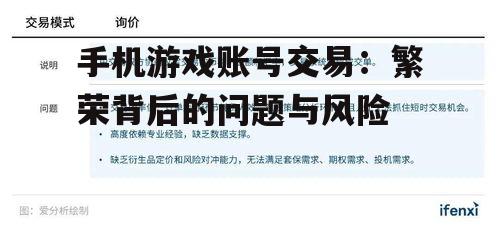 手机游戏账号交易：繁荣背后的问题与风险