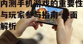 四、内测手机游戏的数据分析与应用