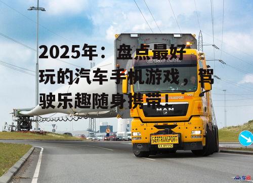 三、模拟驾驶:卡车司机模拟器2025