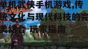 单机武侠手机游戏,传统文化与现代科技的完美结合-玩家指南