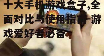 二、手机游戏盒子的重要性