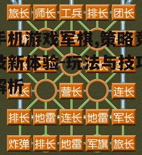二、手机游戏军棋玩法解析