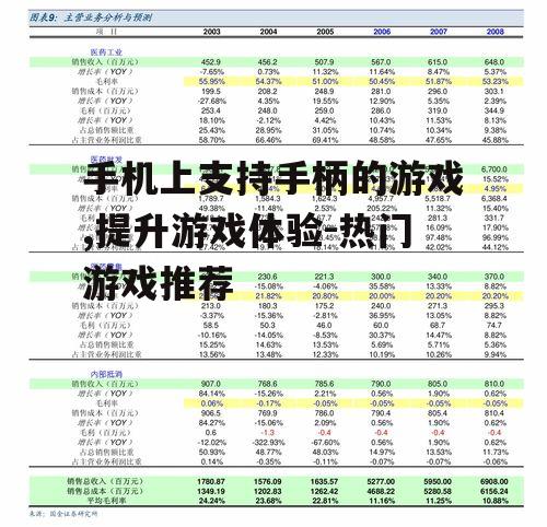 手机上支持手柄的游戏,提升游戏体验-热门游戏推荐