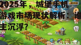 2025年，城堡手机游戏市场现状解析：谁主沉浮？