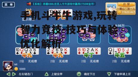三、手机斗牛牛游戏体验优化