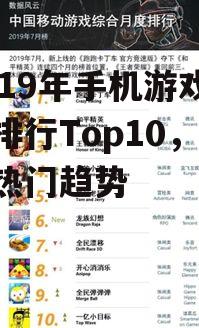 2019年手机游戏下载排行Top10，掌握热门趋势