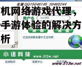 手机网络游戏代理，提升手游体验的解决方案解析