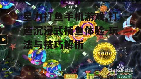 星力打鱼手机游戏,打造沉浸式捕鱼体验-玩法与技巧解析
