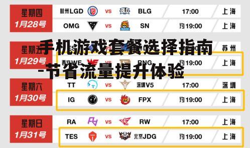 三、比较不同套餐的性价比