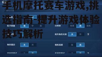 四、优化游戏设置以提升体验