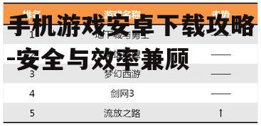 三、了解游戏大小与流量消耗