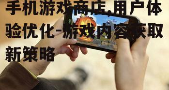 二、手机游戏商店的优化策略