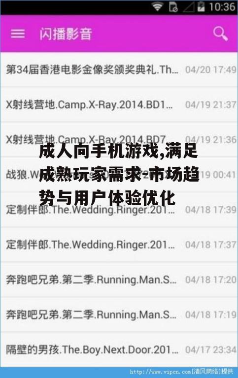 二、成人向手机游戏的用户群体分析