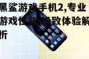 四、黑鲨游戏手机2的摄像头表现