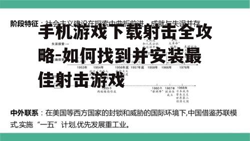 二、了解游戏特性与要求