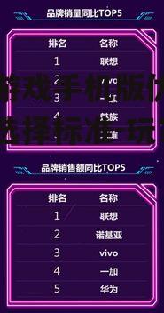 三、电玩游戏手机版的发展趋势