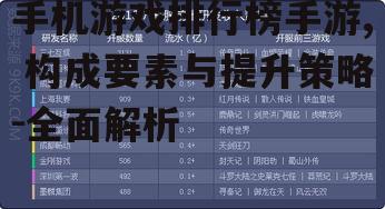 二、热门游戏类型分析