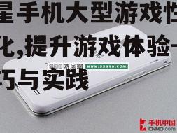 三星手机大型游戏性能优化,提升游戏体验-技巧与实践