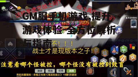 三、如何选择合适的GM服手机游戏