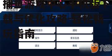 四、游戏设置与调整