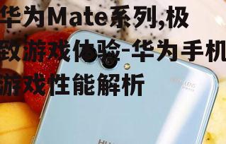 四、华为nova系列手机的游戏性能