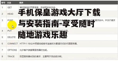 手机保皇游戏大厅下载与安装指南-享受随时随地游戏乐趣