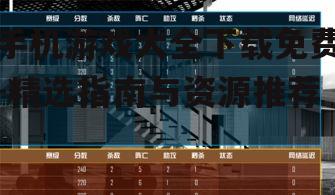 二、选择适合自己设备的游戏