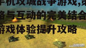 三、攻城战争游戏中的策略要素