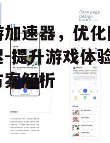 三、手游加速器的使用技巧