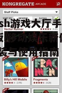 Flash游戏大厅手机版,移动娱乐新体验-安装与使用指南