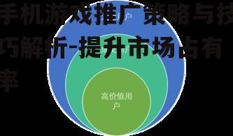 手机游戏推广策略与技巧解析-提升市场占有率