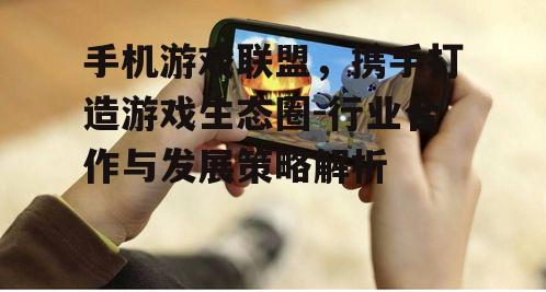 三、手机游戏联盟为开发者带来的机遇
