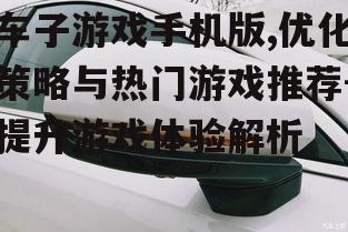 四、提升手机版车子游戏体验的小技巧