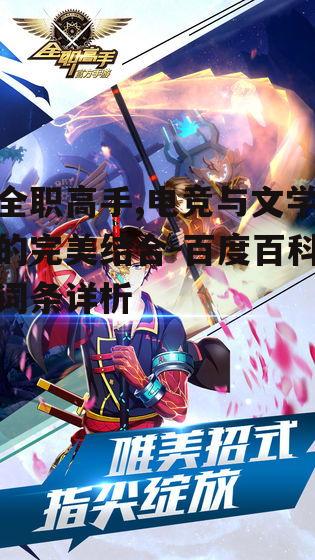 全职高手,电竞与文学的完美结合-百度百科词条详析