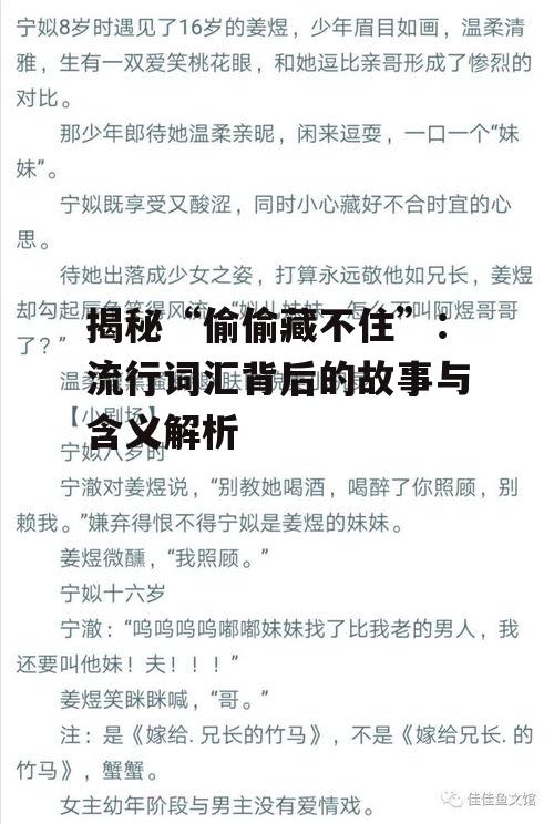 二、“偷偷藏不住”的来源与发展