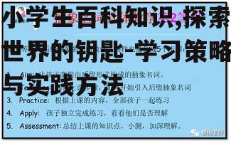 三、如何提高小学生百科知识学习效率