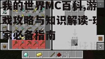 三、我的世界资源与工具使用