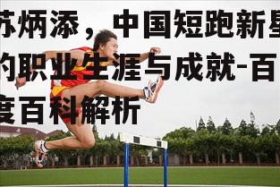三、苏炳添的技术特点与训练方法